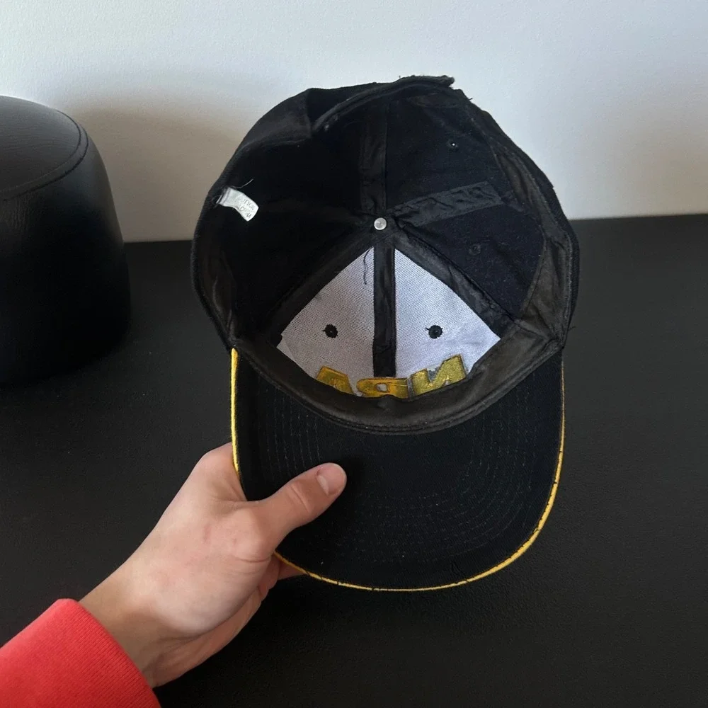 Vintage‎ NRA Hat Cap Strap Back Adjustable Black USA Flag Adult